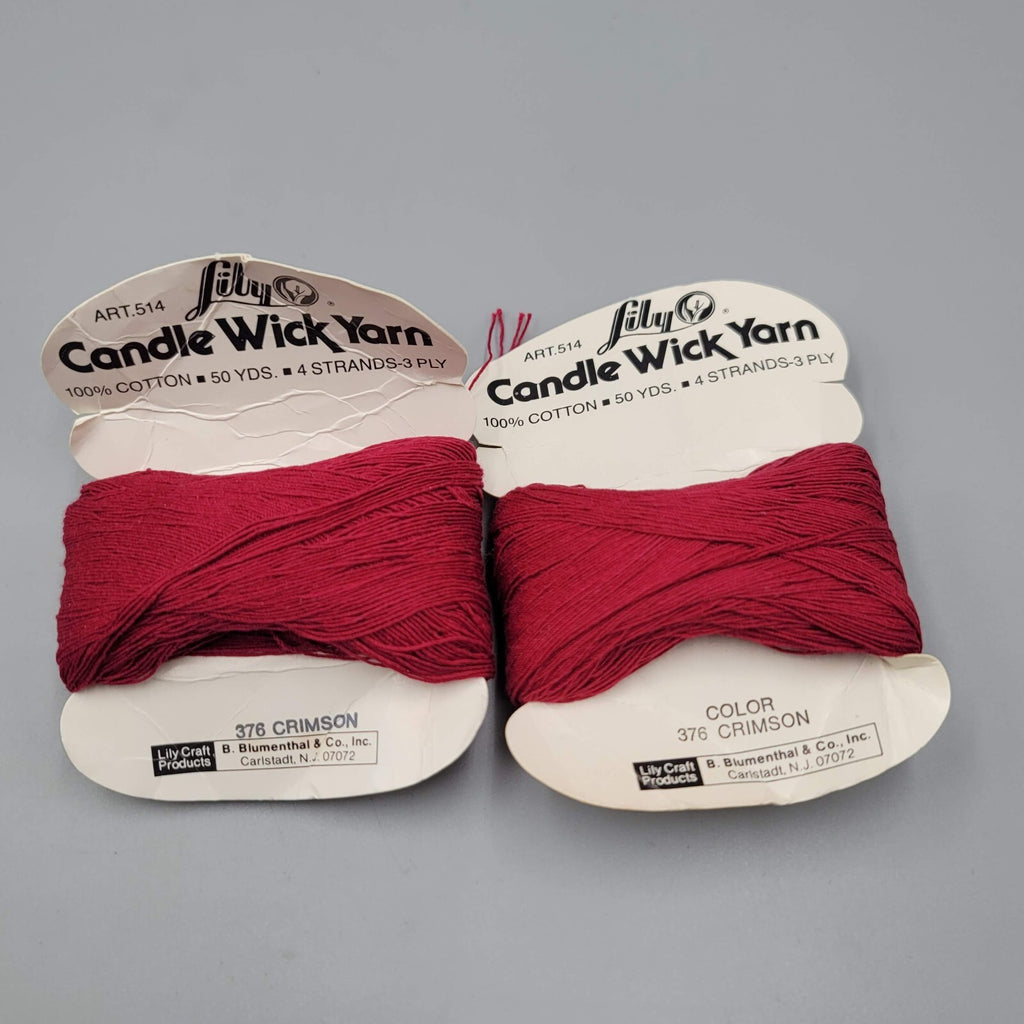 11 Skeins of Candle Wick Yarn Lily Multiple Colors