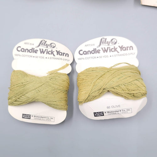 11 Skeins of Candle Wick Yarn Lily Multiple Colors