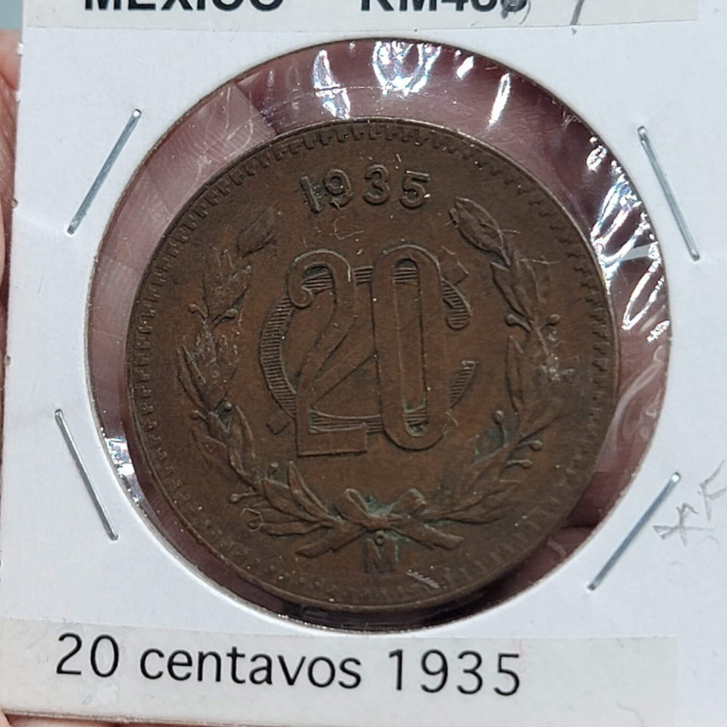 1935 Mexico 20 Centavo UNC KM 437