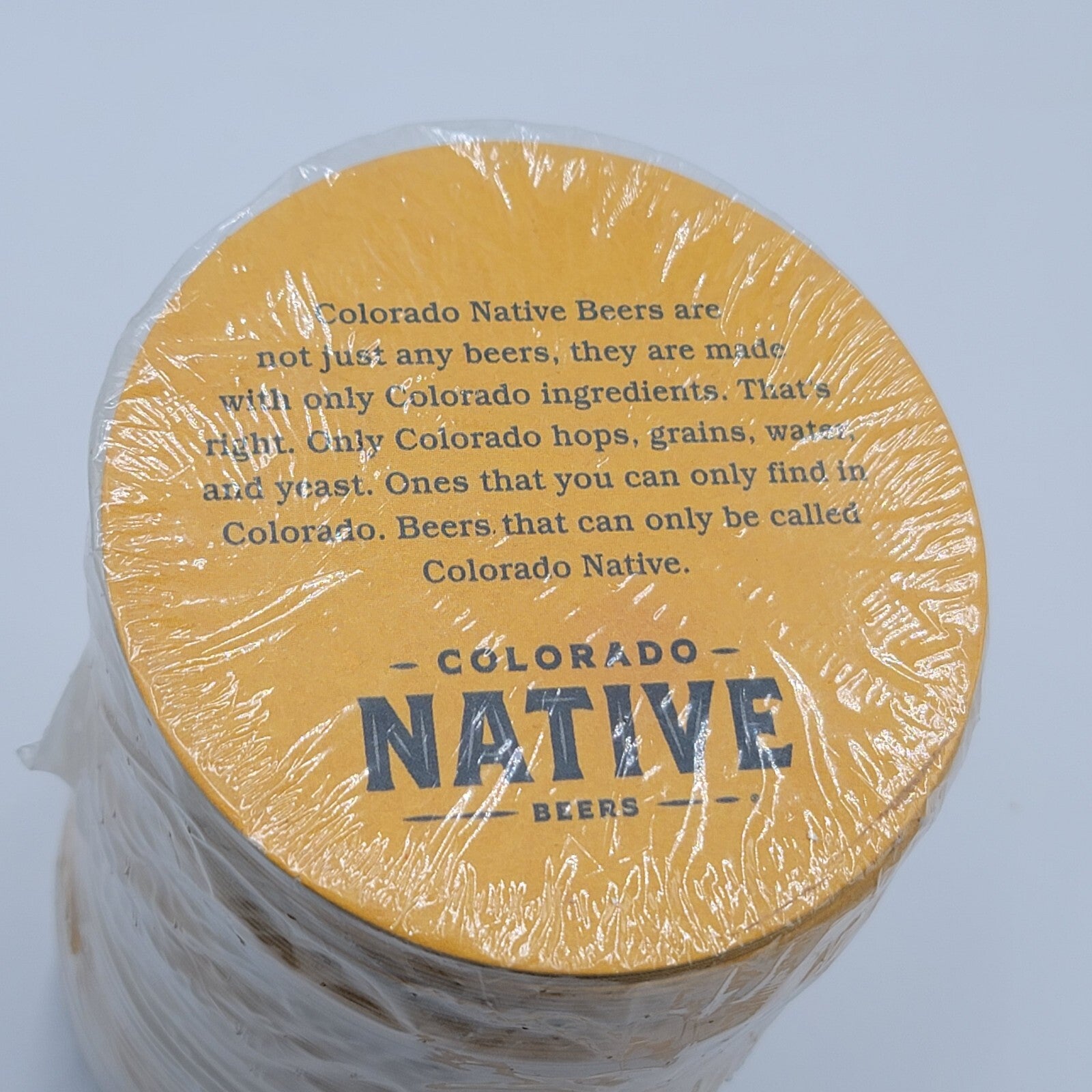 100 NEW Colorado Native Beer Coasters Sealed
