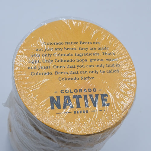 100 NEW Colorado Native Beer Coasters Sealed