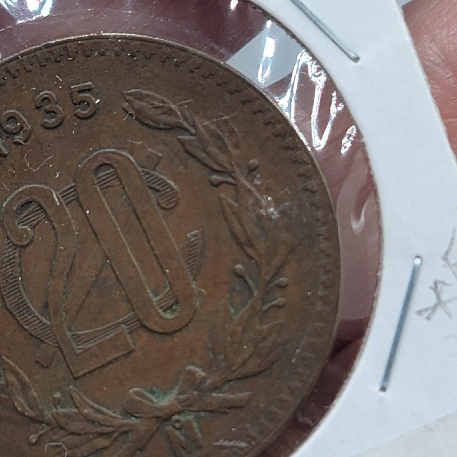 1935 Mexico 20 Centavo UNC KM 437