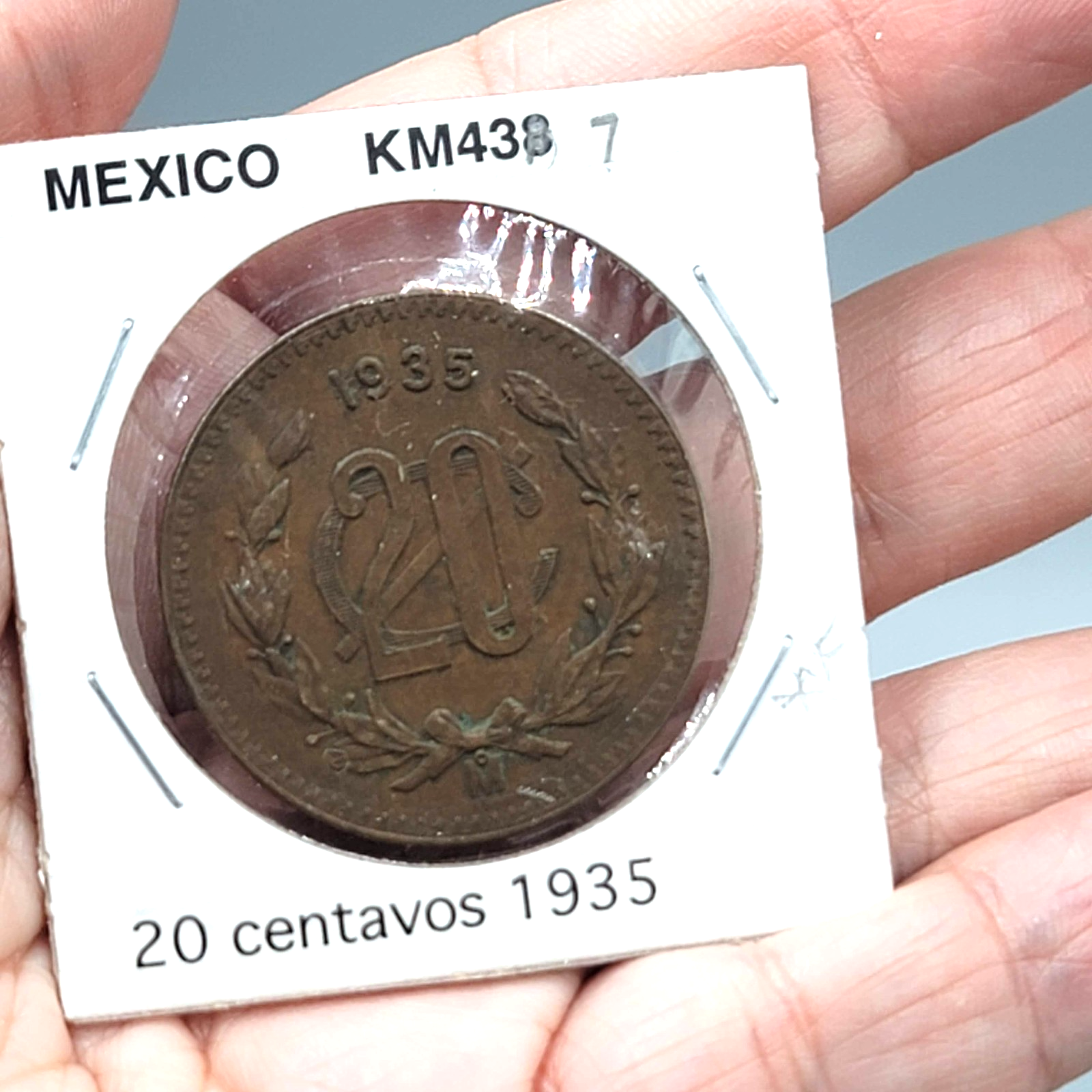 1935 Mexico 20 Centavo UNC KM 437