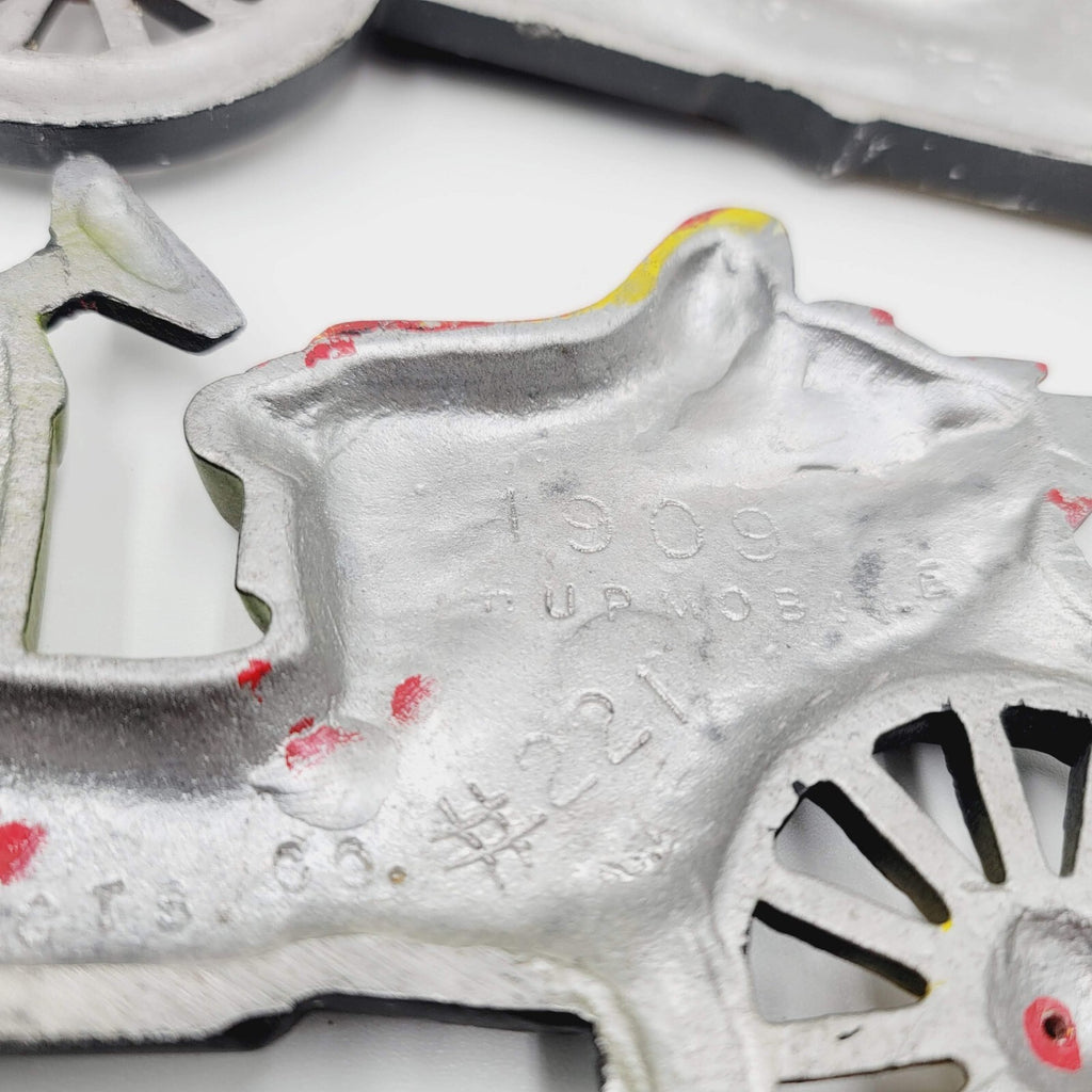 1910 Buick metal Garage Art Antique Aluminum Classic Cars Lot of 5